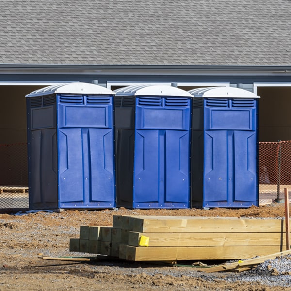 what is the expected delivery and pickup timeframe for the porta potties in Byers Kansas